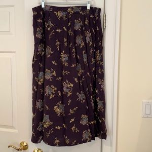 Vintage plus size Sag Harbor floral skirt - 2X